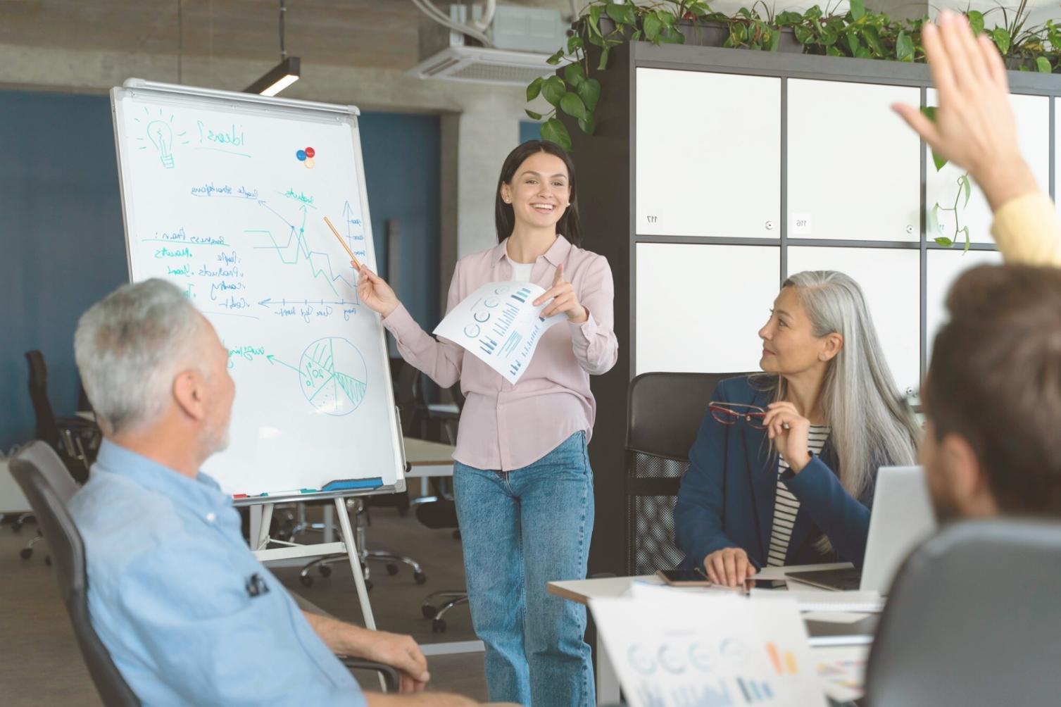 Gruppenarbeit bei einem Schreibworkshop